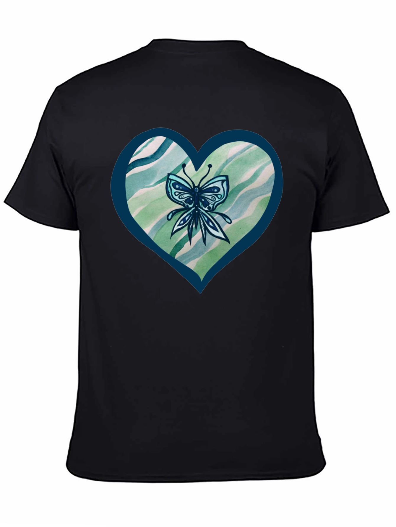 Butterfly Heart Graphic T-Shirt
