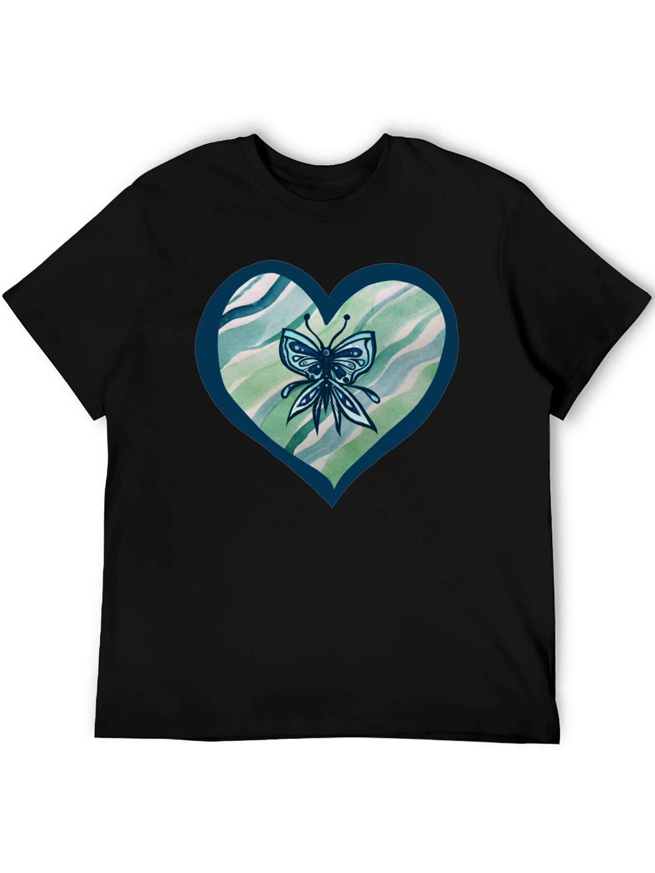 Butterfly Heart Graphic T-Shirt