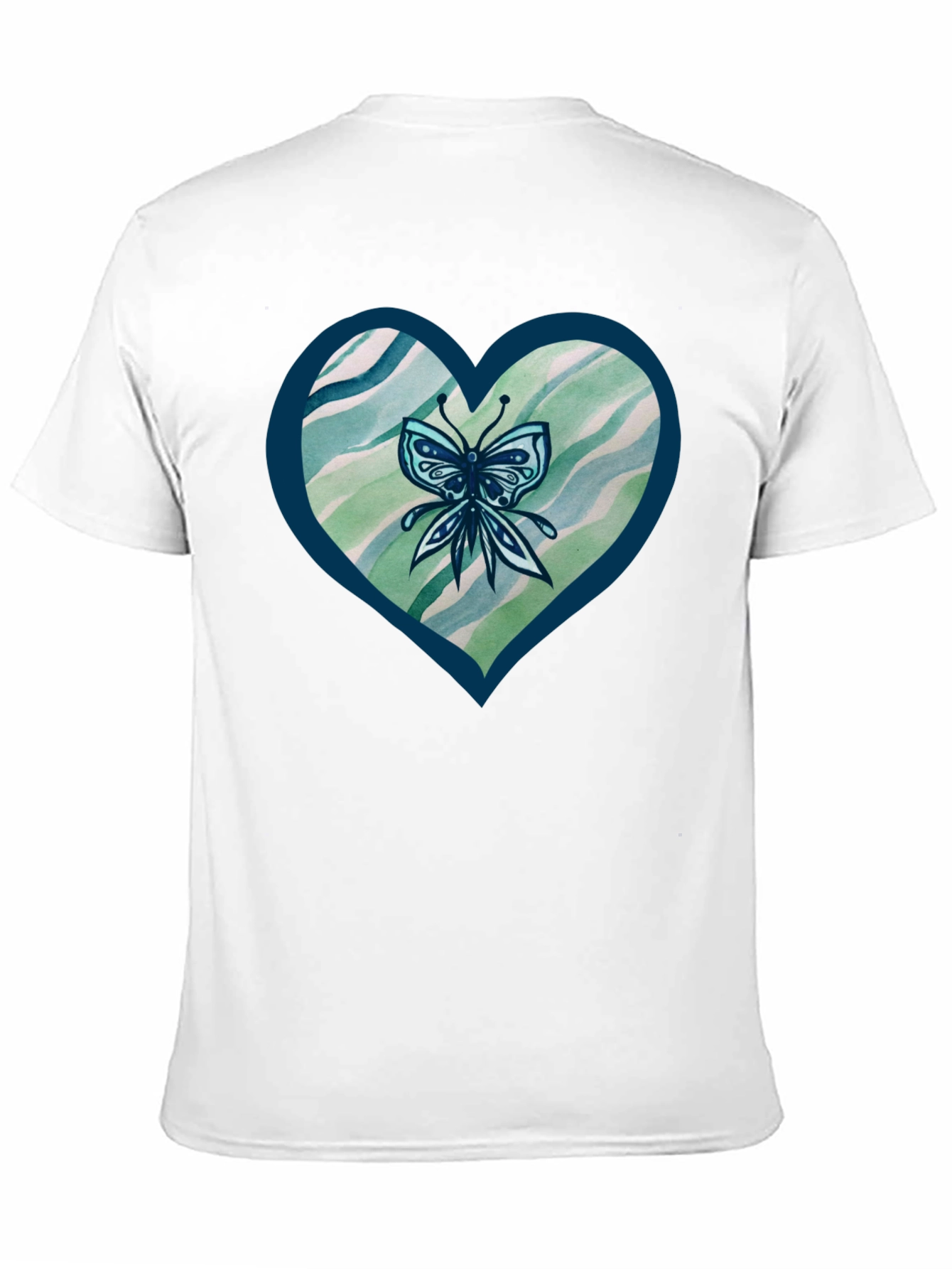 Butterfly Heart Graphic T-Shirt