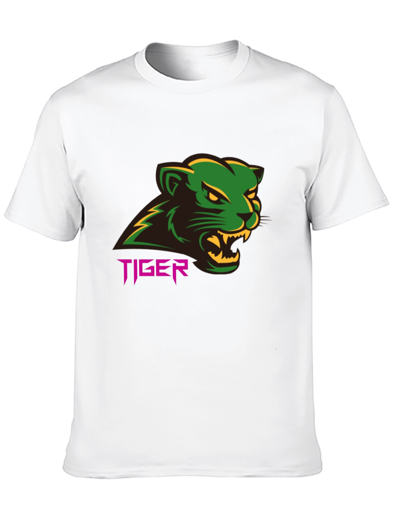 Tiger Graphic Tee - Bold Black T-Shirt