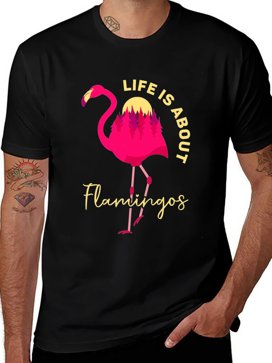 Flamingo Life Black Tee