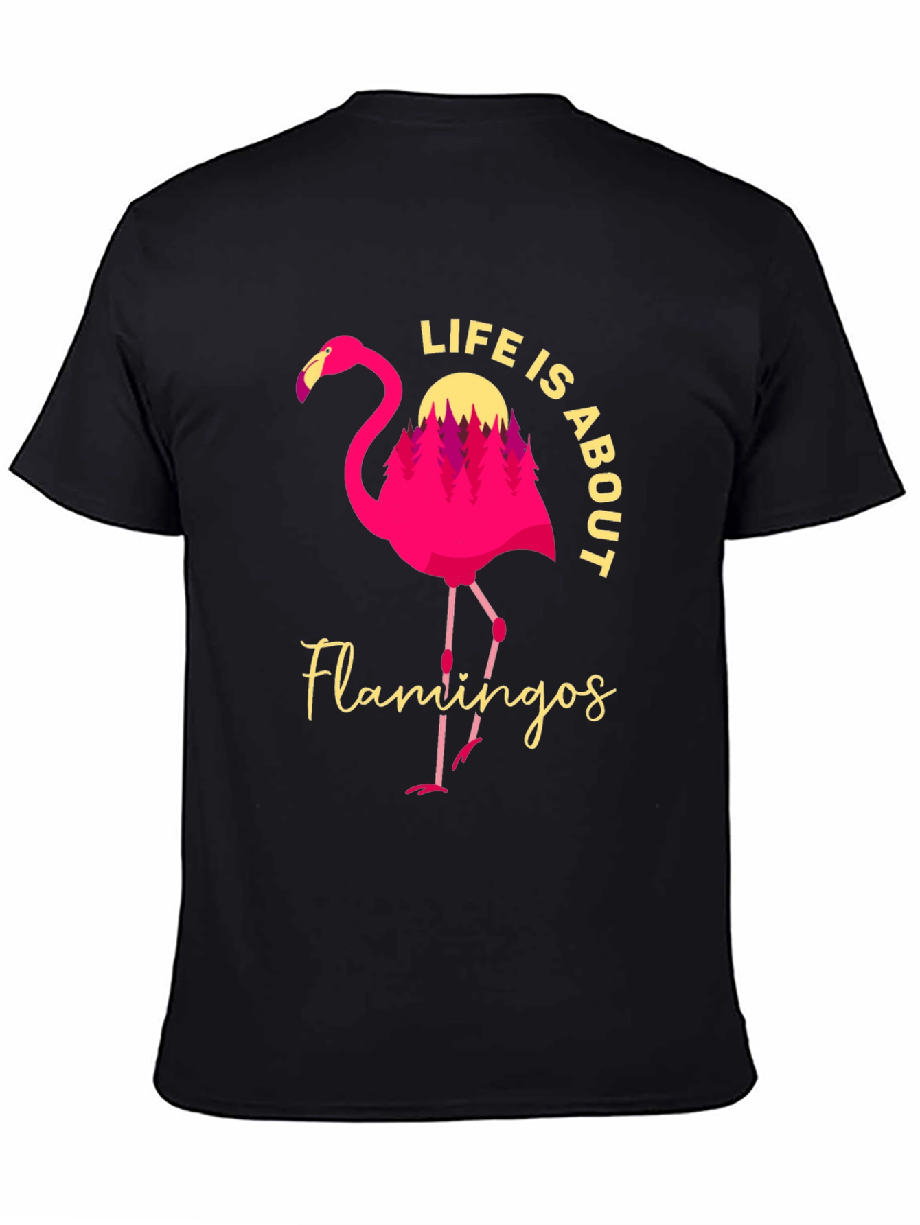 Flamingo Life Black Tee