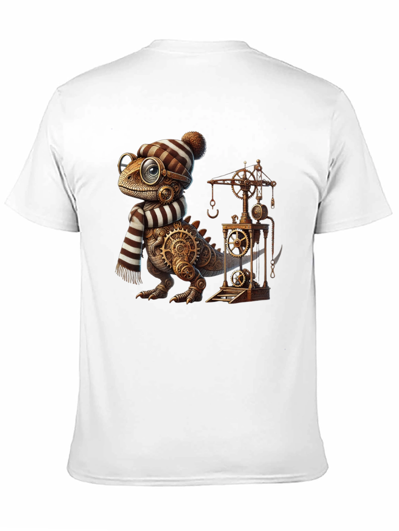 Steampunk Dino T-Shirt - Gear Up Your Style!