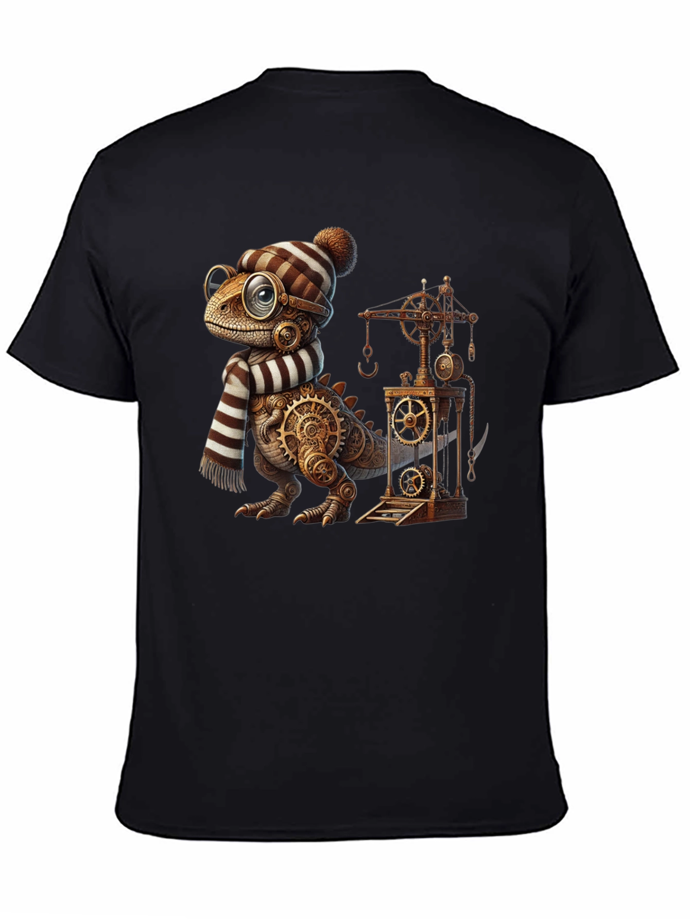 Steampunk Dino T-Shirt - Gear Up Your Style!