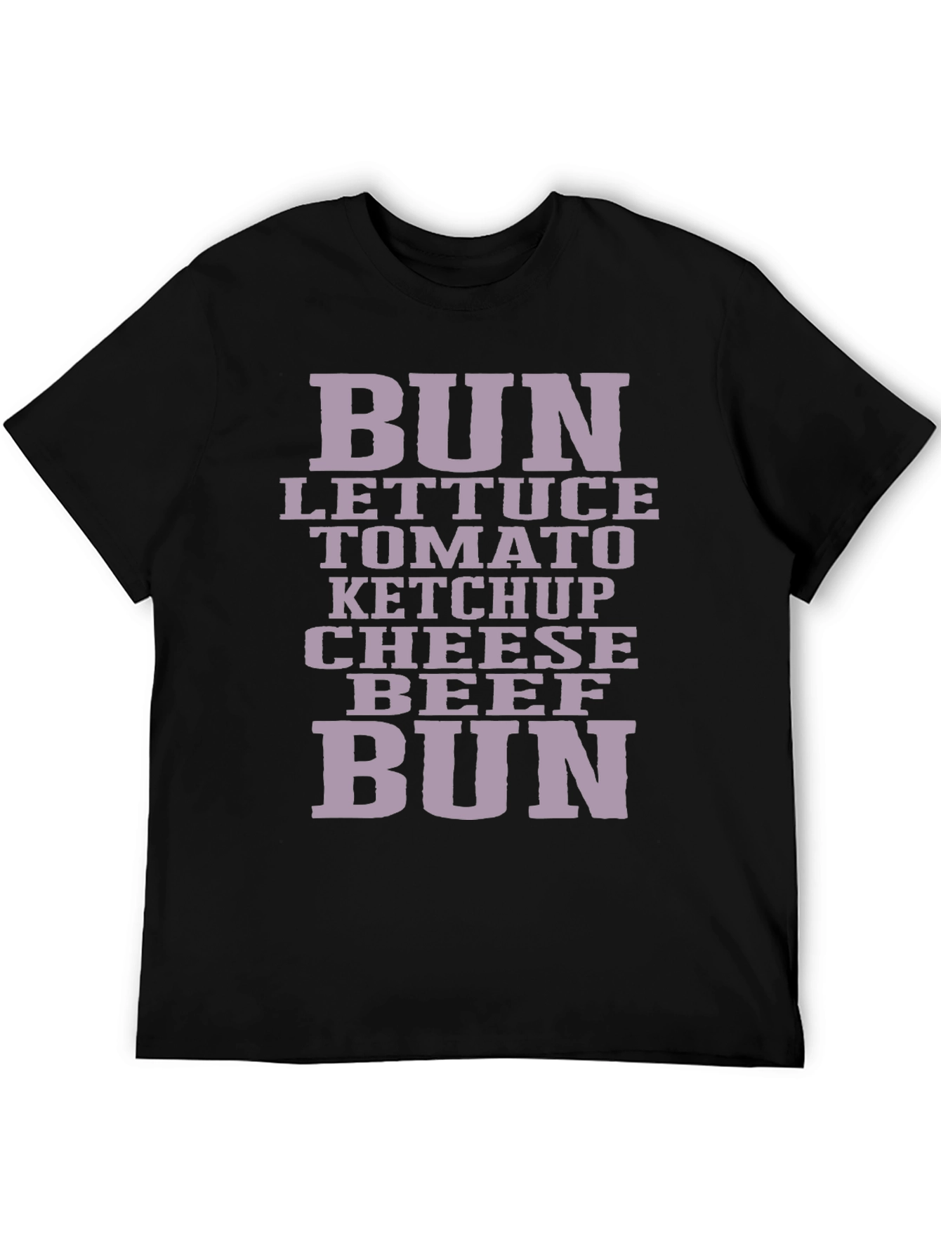 Burger Ingredients T-Shirt - Foodie Fashion