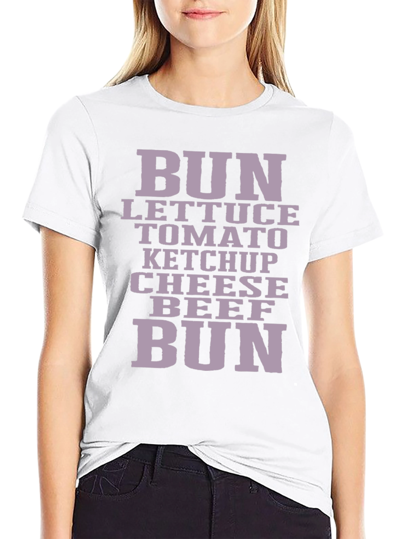 Burger Ingredients T-Shirt - Foodie Fashion