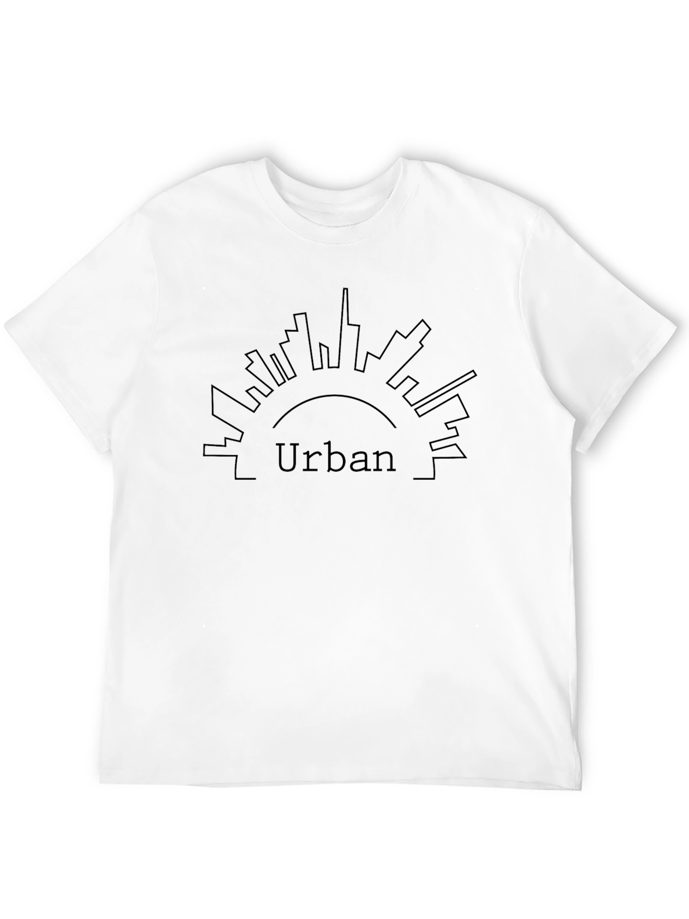 Urban Graphic Tee - Cityscape Design Soft Cotton Blend