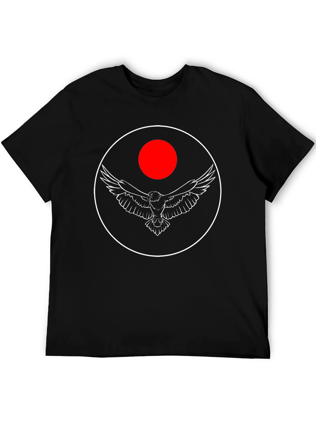 Eagle Circle Graphic Tee - Black