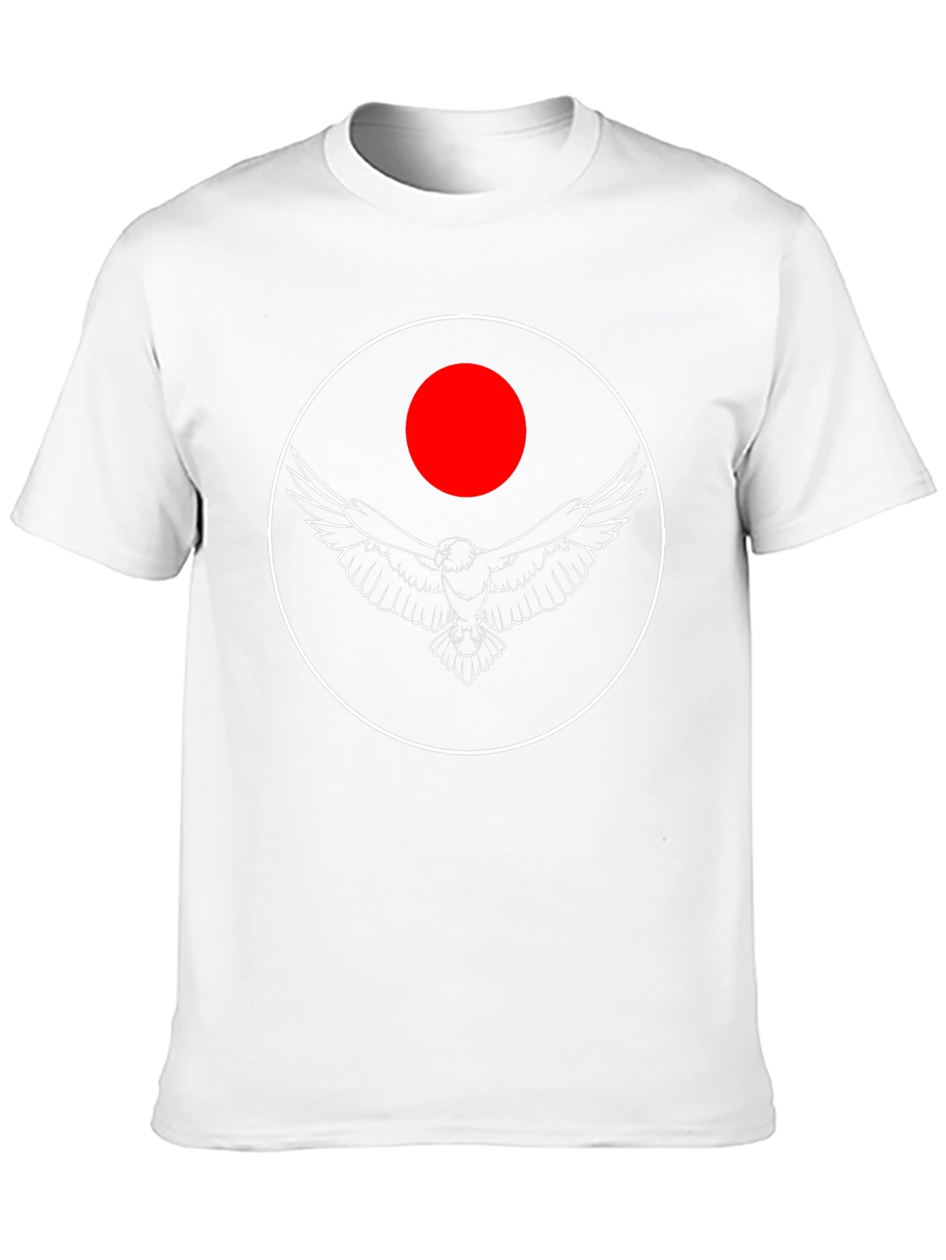 Eagle Circle Graphic Tee - Black