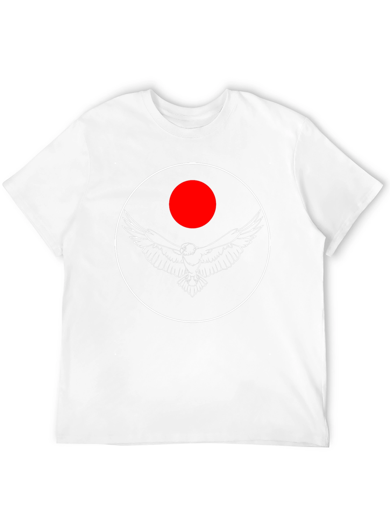 Eagle Circle Graphic Tee - Black