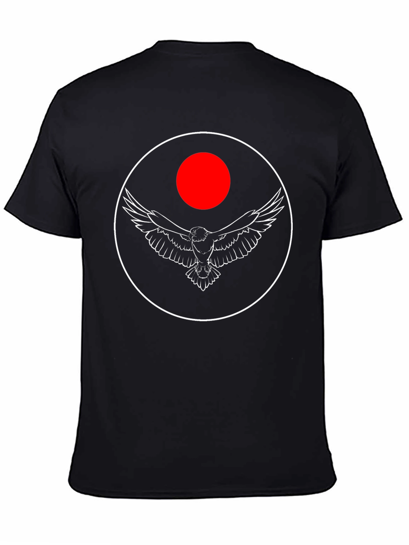 Eagle Circle Graphic Tee - Black