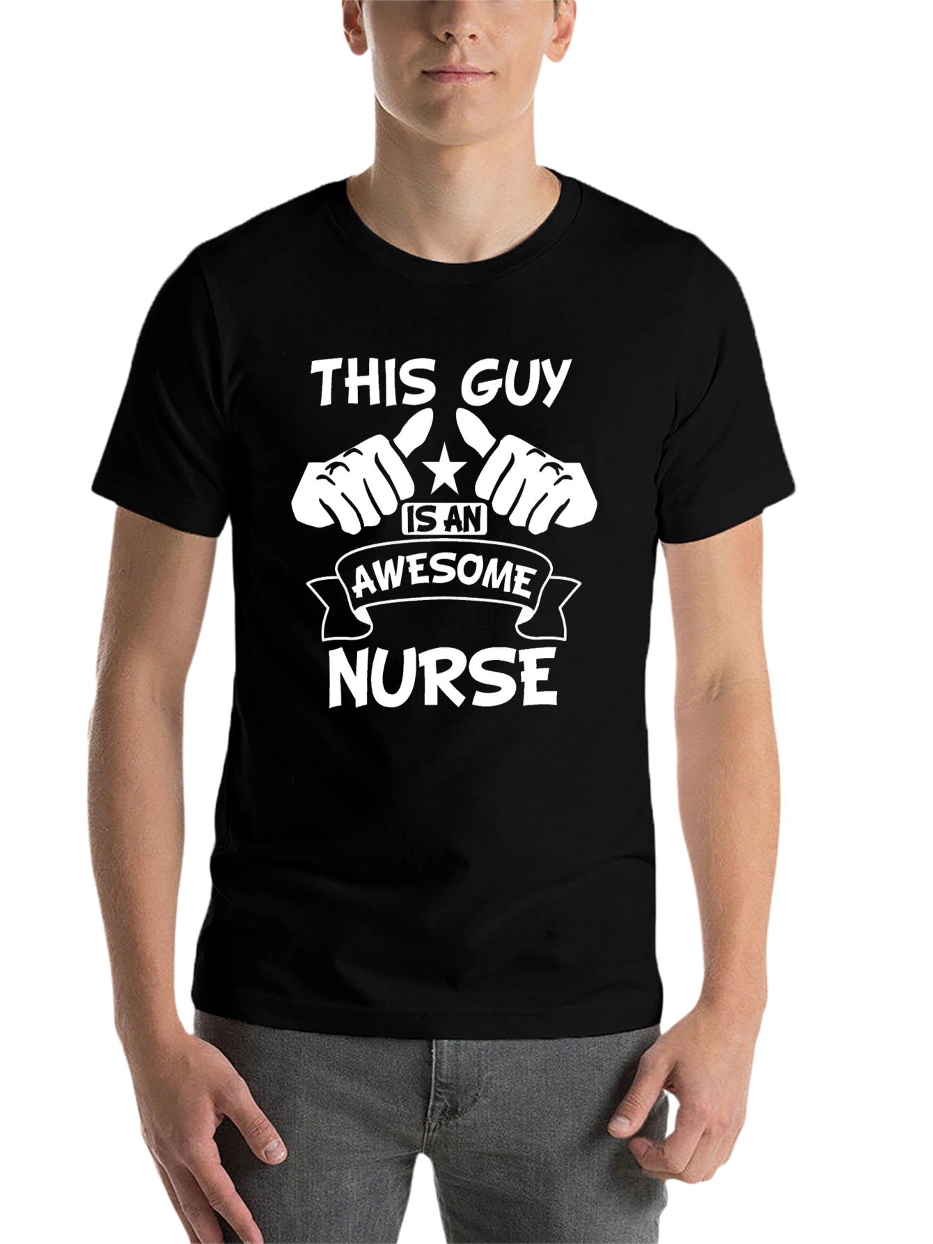 Awesome Nurse T-Shirt - Mens Black Tee