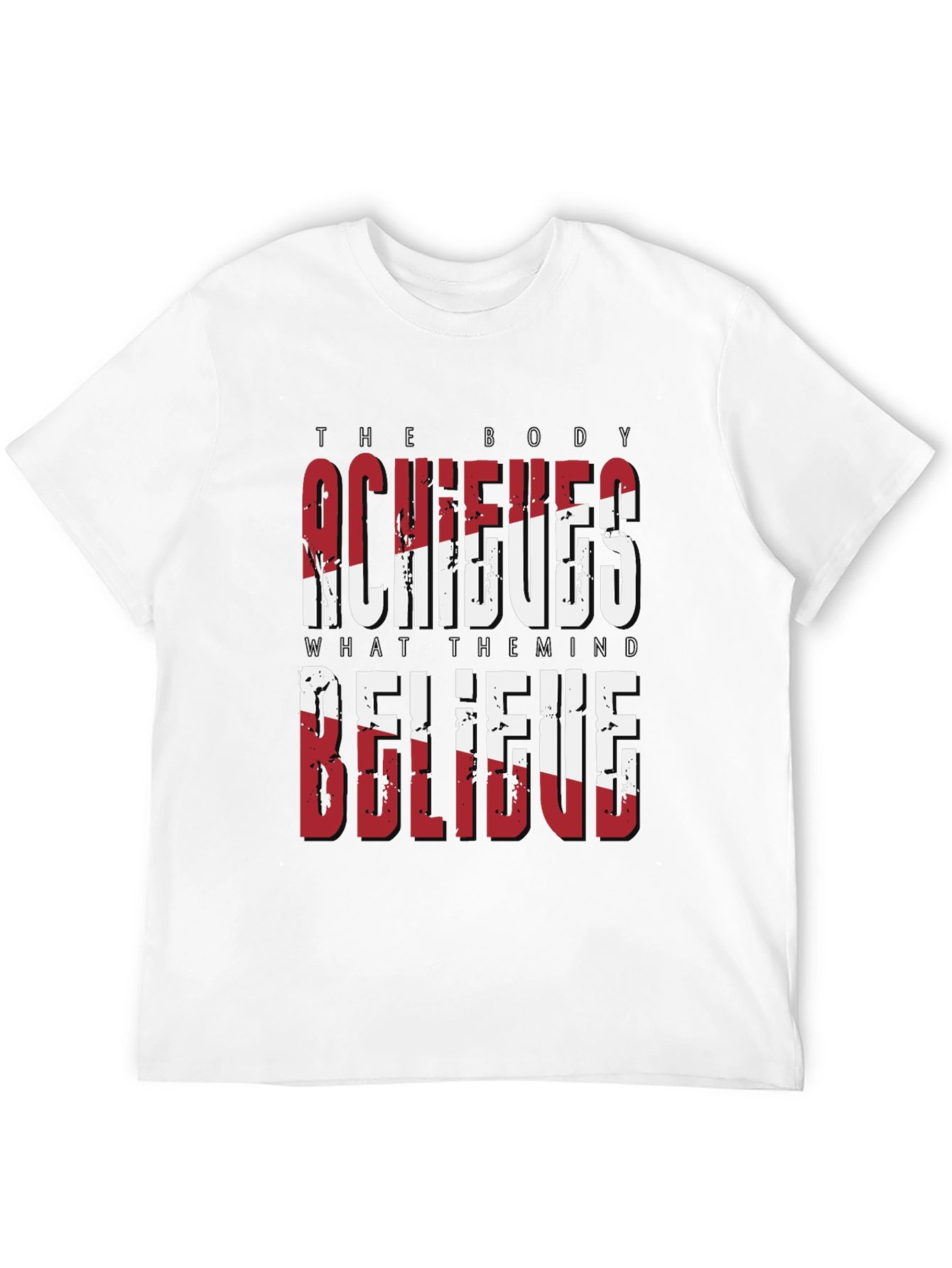Motivational Graphic T-Shirt - Believe Achieve