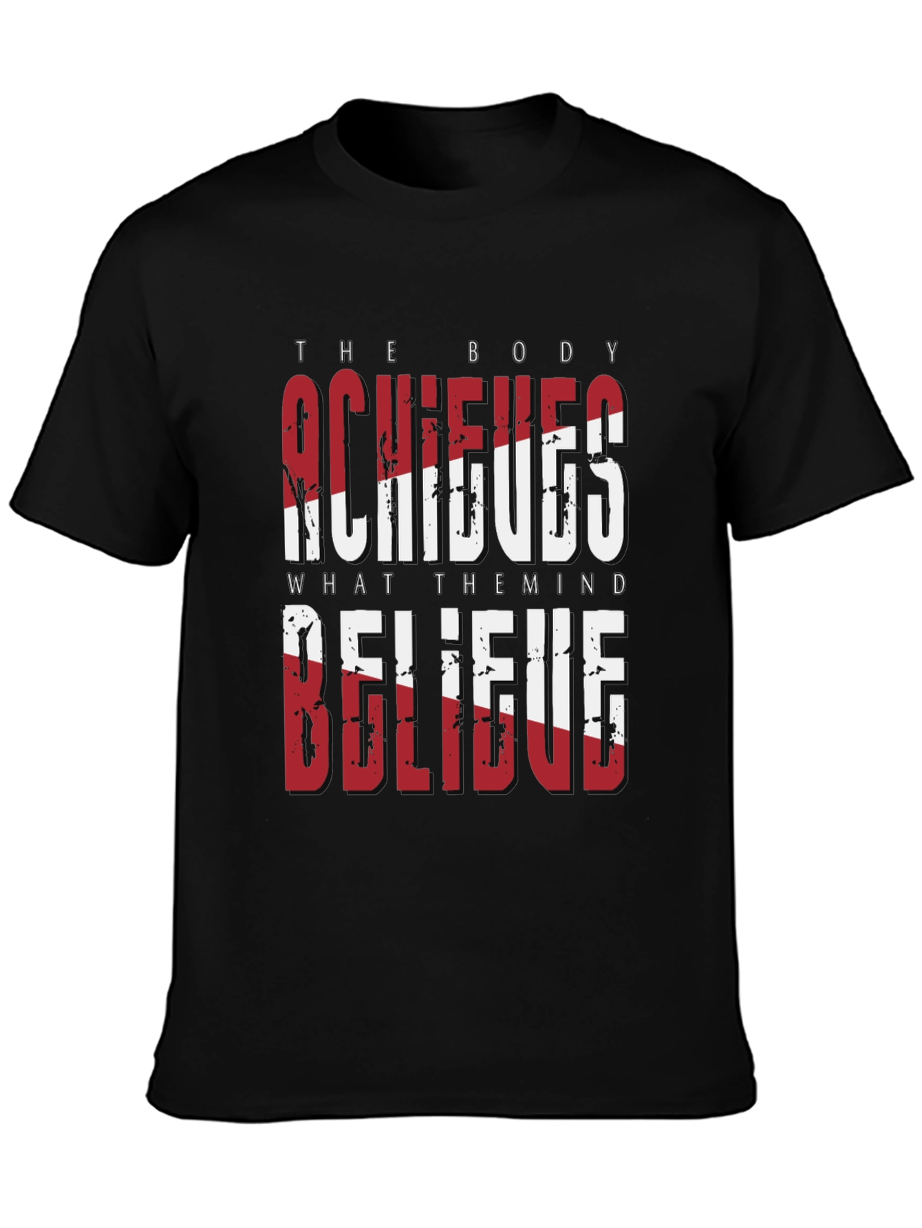 Motivational Graphic T-Shirt - Believe Achieve