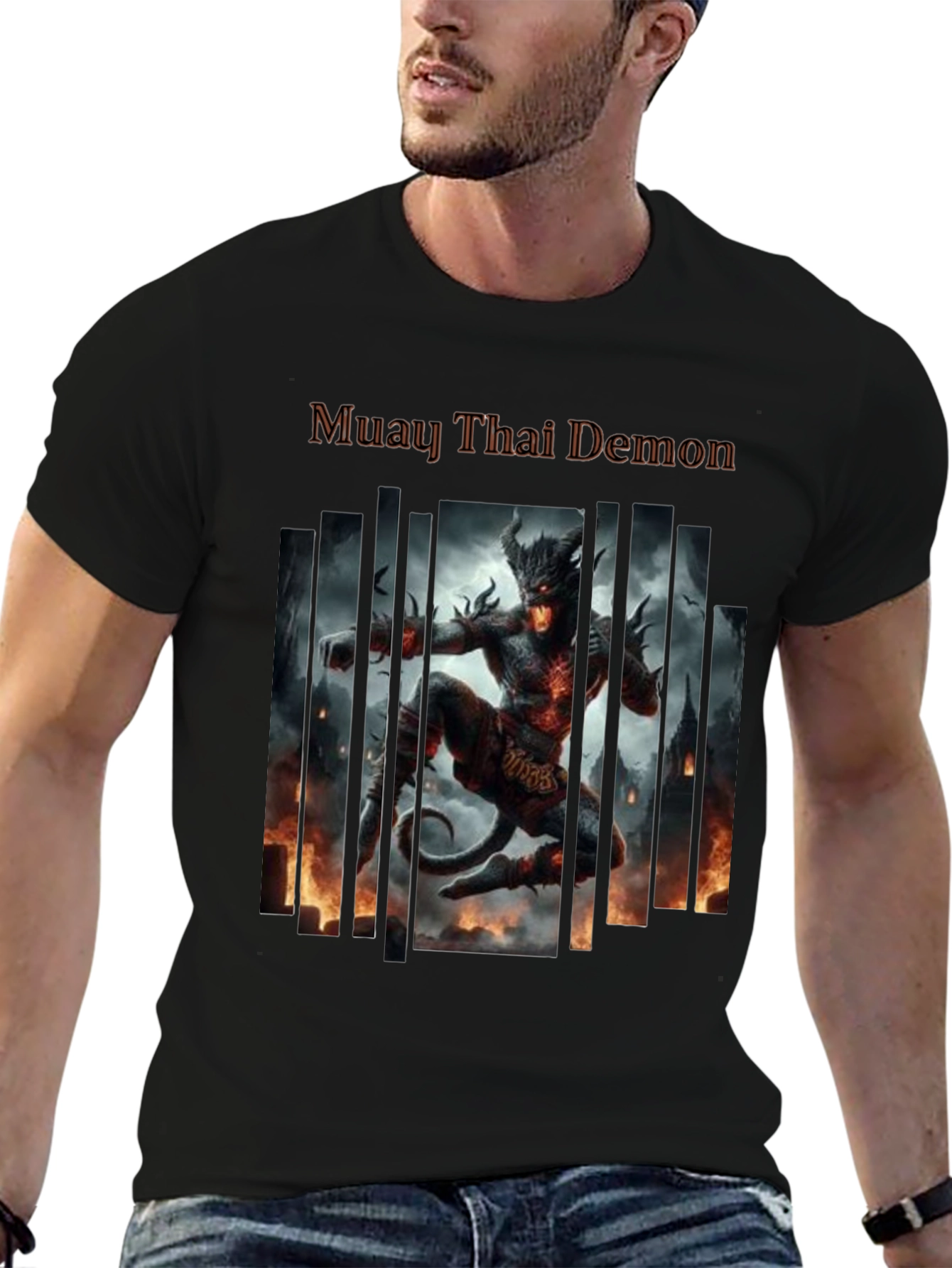 Muay Thai Demon Graphic T-Shirt
