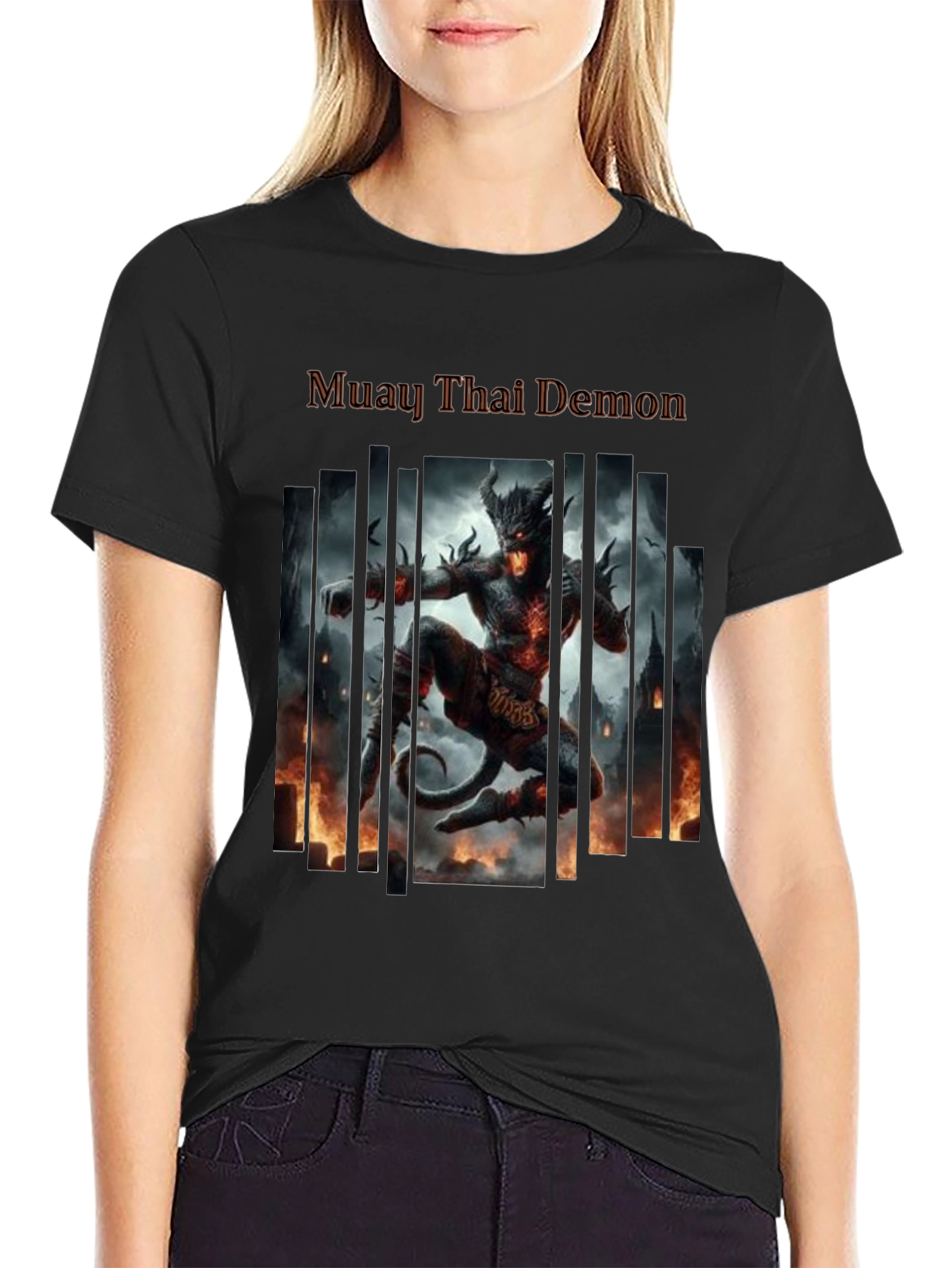 Muay Thai Demon Graphic T-Shirt