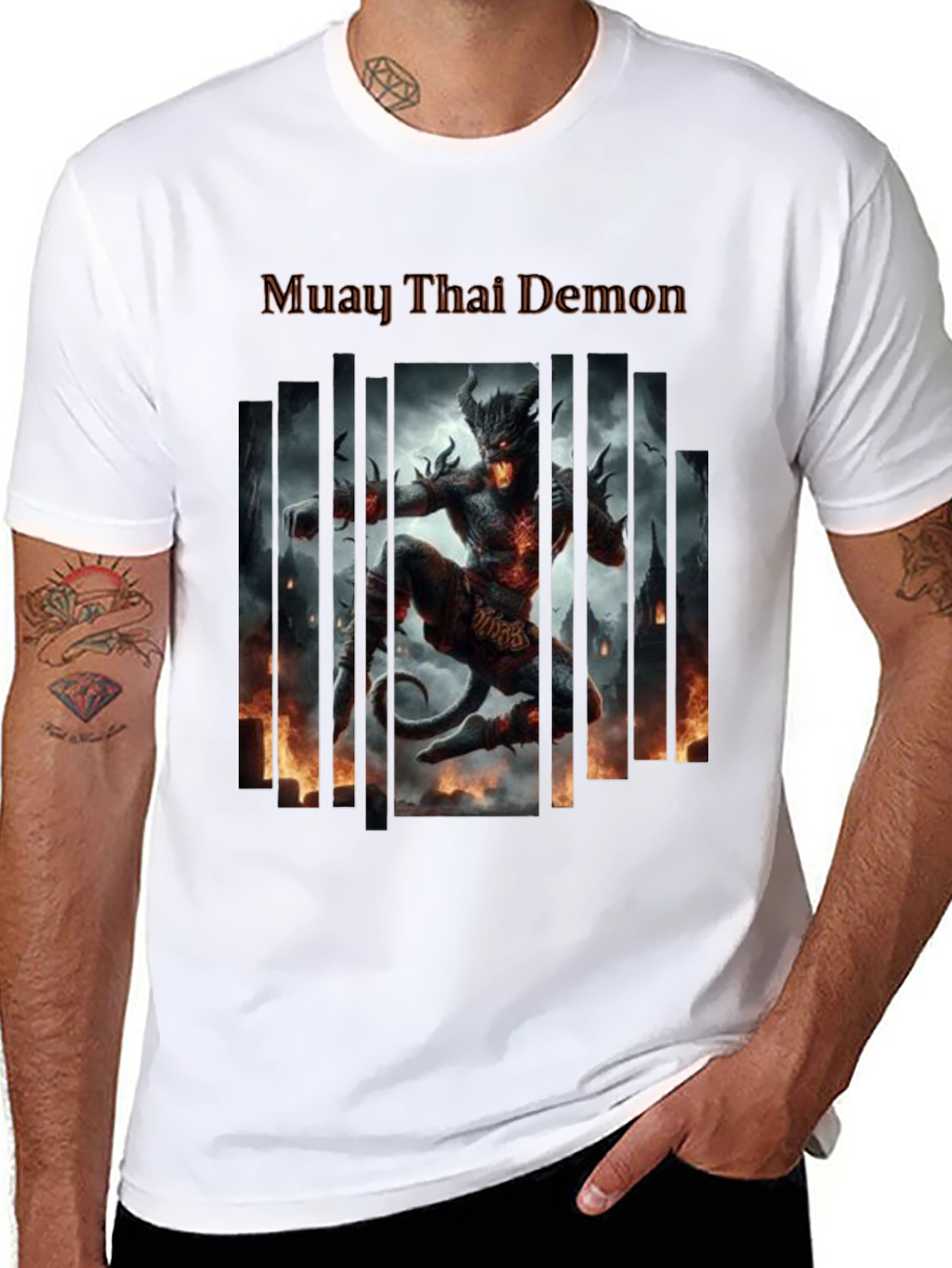 Muay Thai Demon Graphic T-Shirt