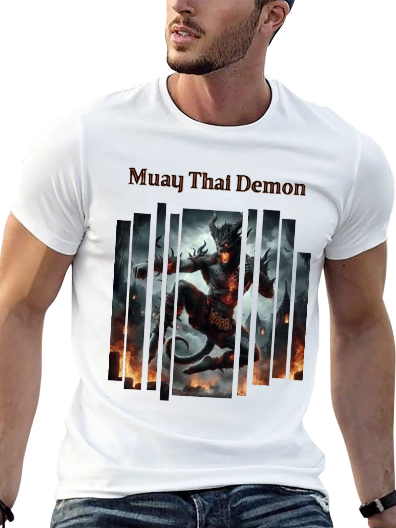 Muay Thai Demon Graphic T-Shirt