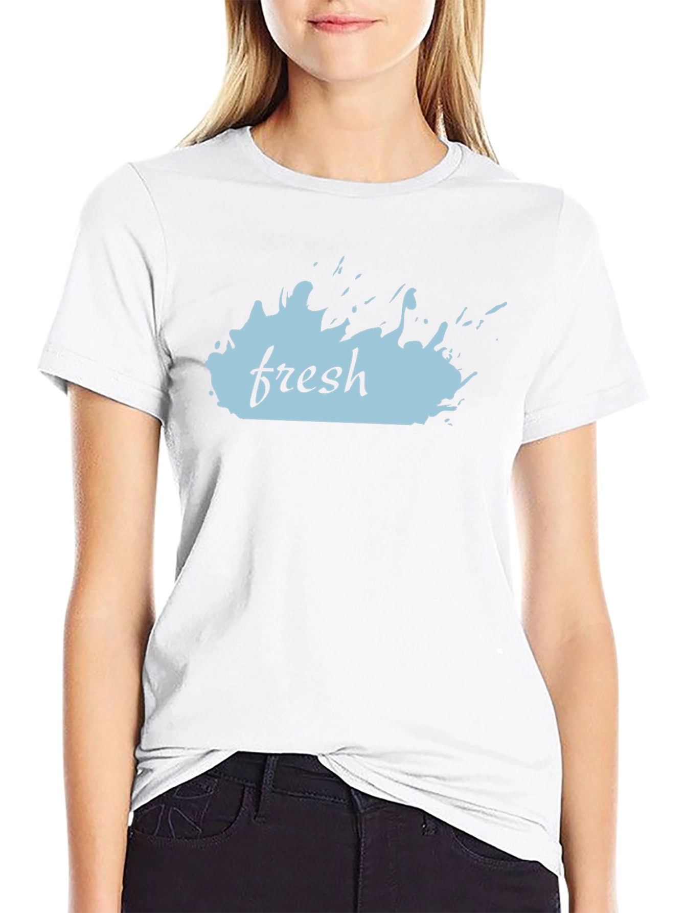 Fresh Graphic Tee - Stylish Mens Black T-Shirt