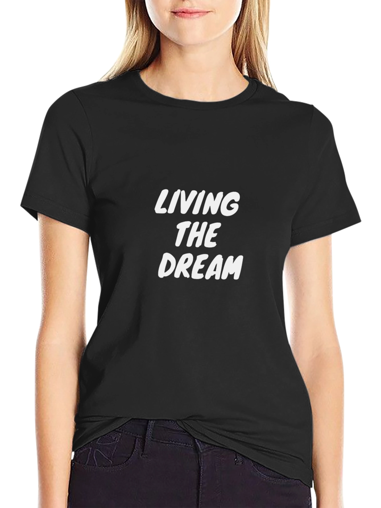 Living The Dream Graphic Tee - Black