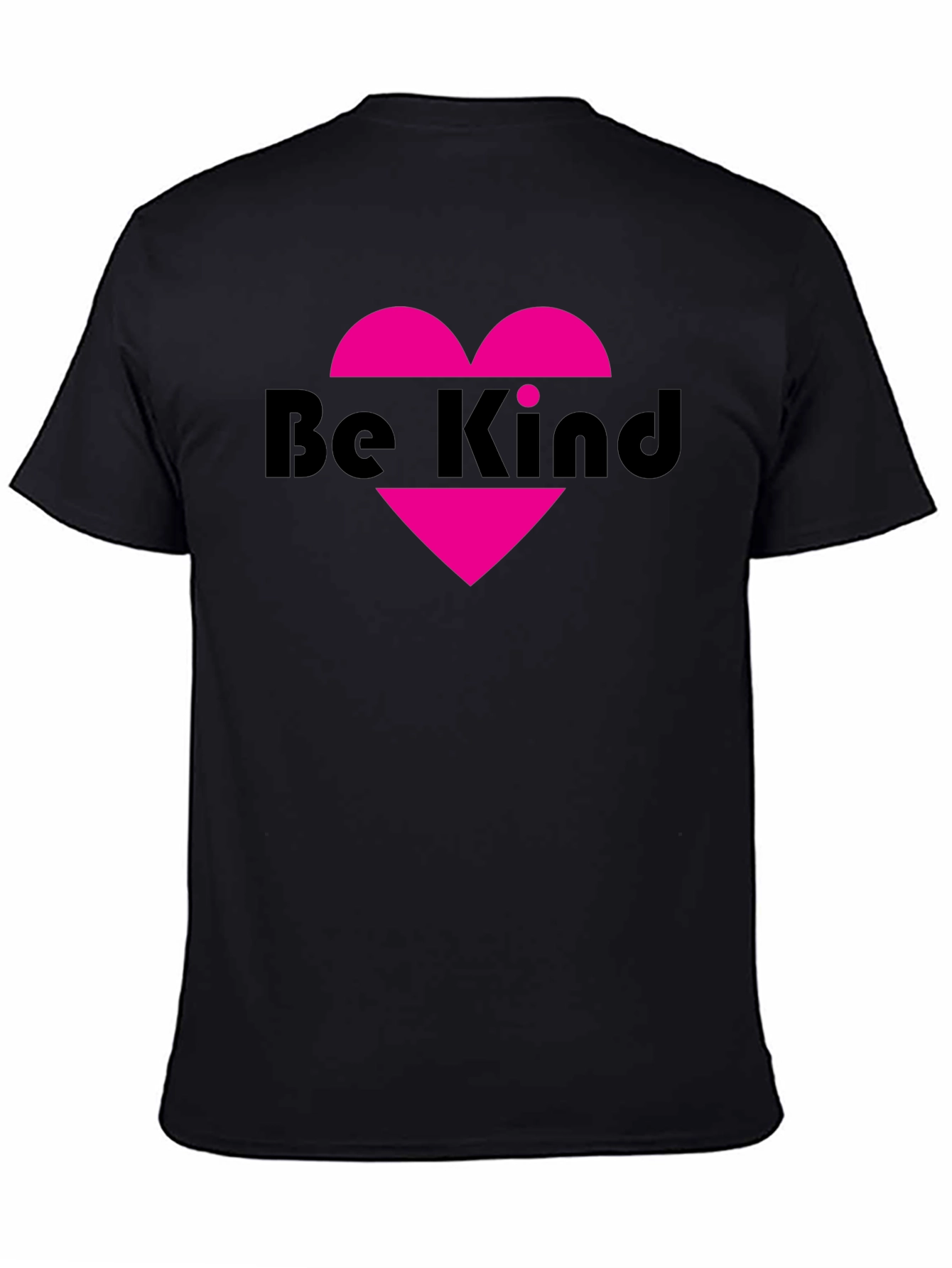 Be Kind Heart Graphic Tee - Black