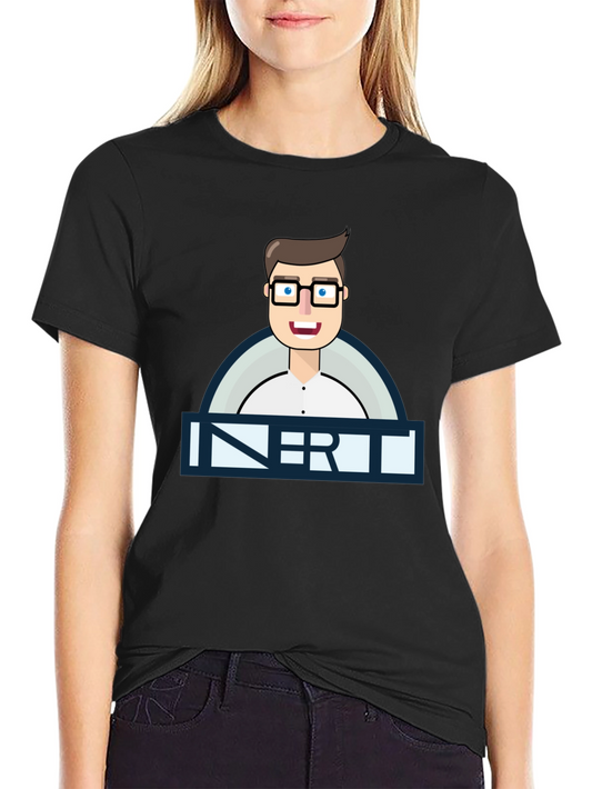 Inert Geek Graphic Tee - Black Cotton T-Shirt
