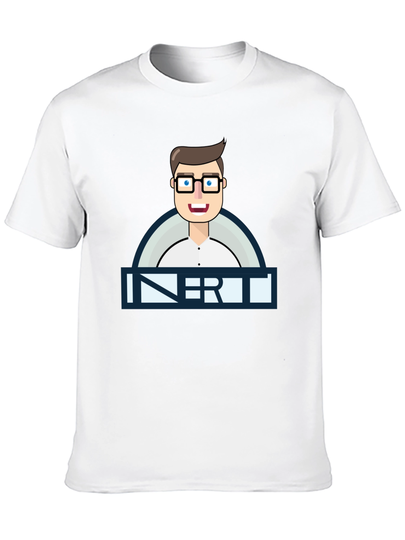 Inert Geek Graphic Tee - Black Cotton T-Shirt