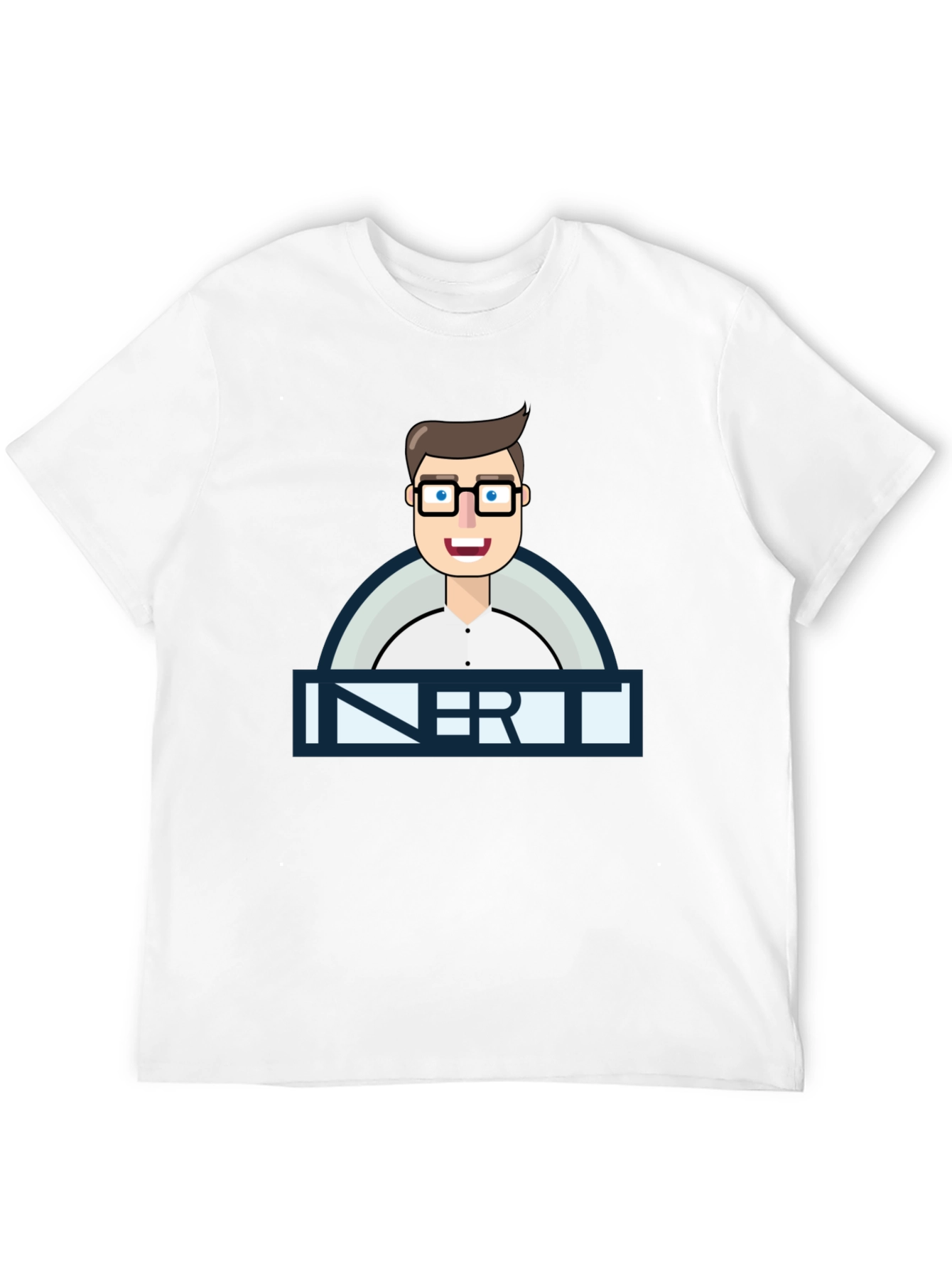 Inert Geek Graphic Tee - Black Cotton T-Shirt