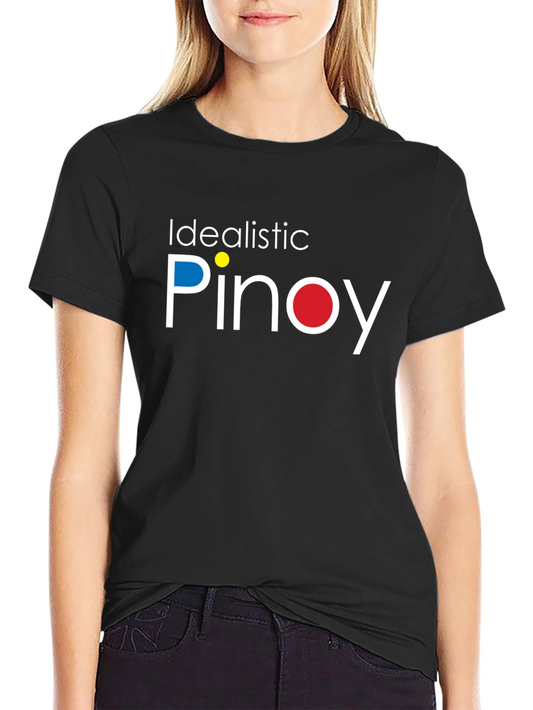 Idealistic Pinoy Graphic T-Shirt - Black Cotton Tee