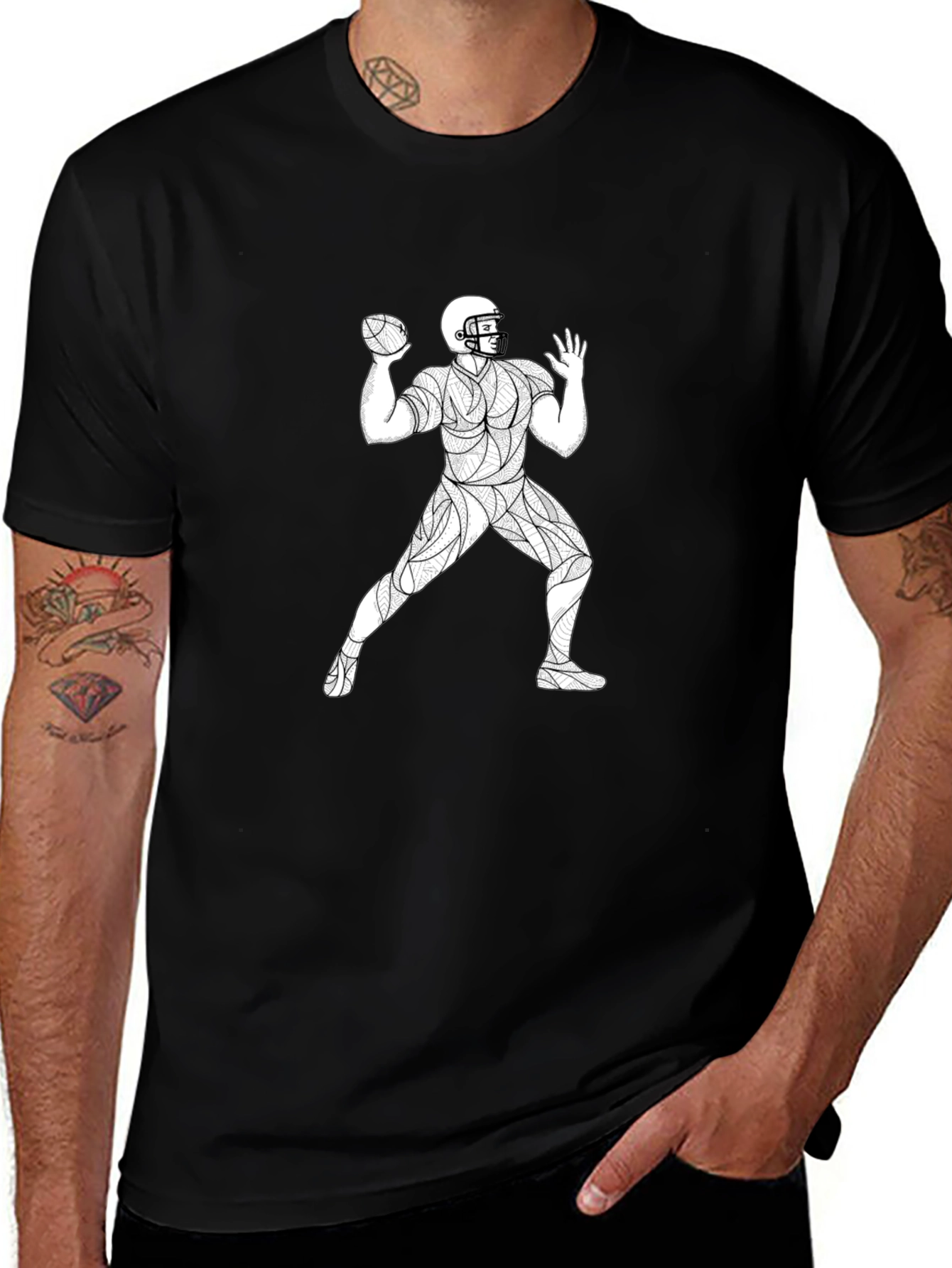 Quarterback Throwing T-Shirt