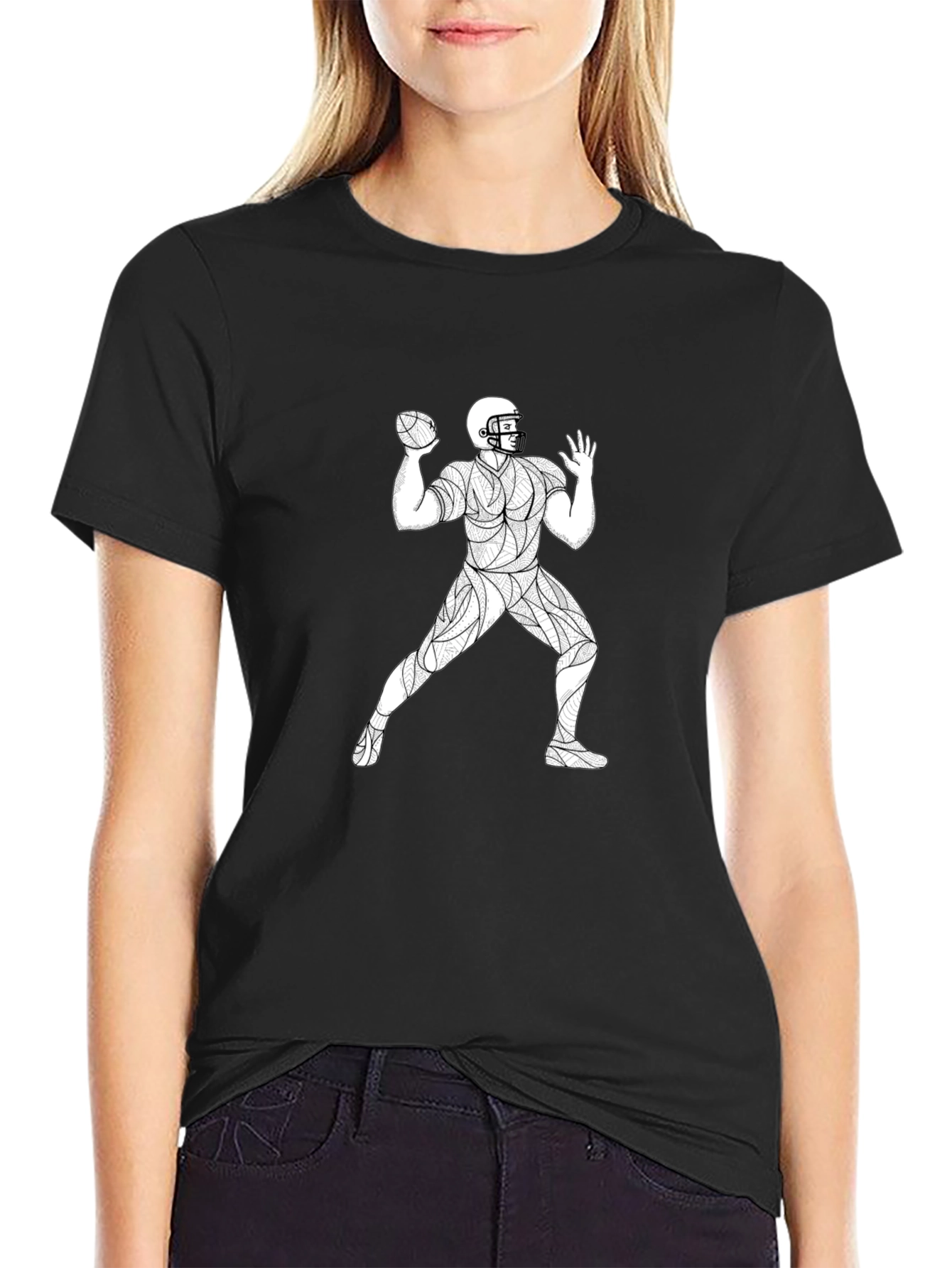 Quarterback Throwing T-Shirt