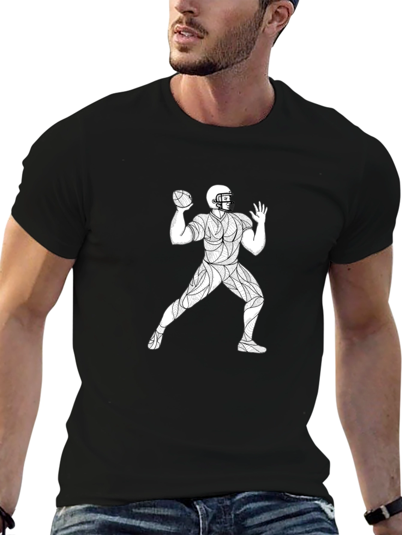 Quarterback Throwing T-Shirt