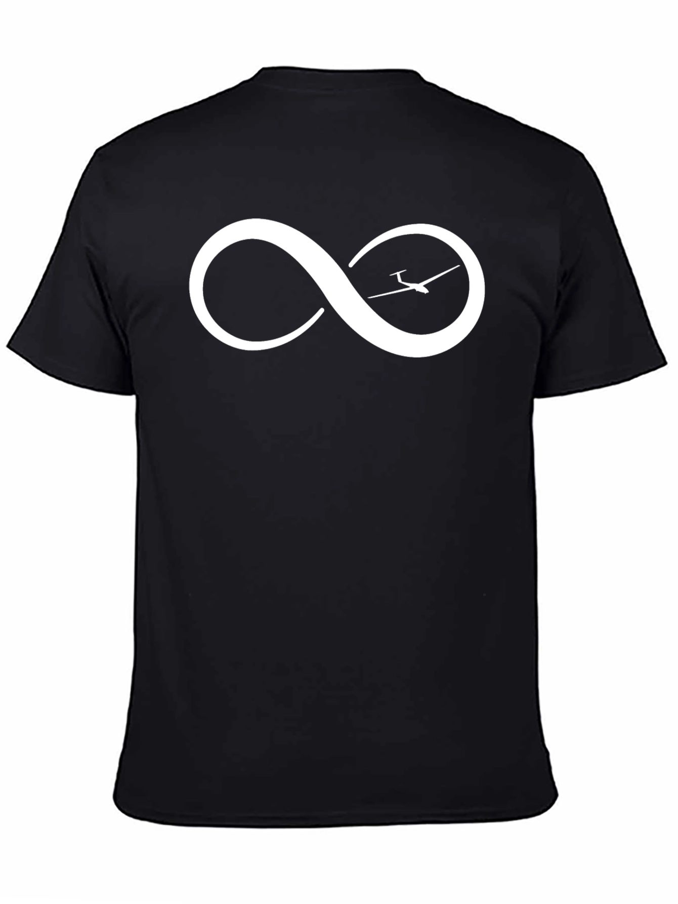 Infinity Soaring Glider T-Shirt - Black Cotton Tee