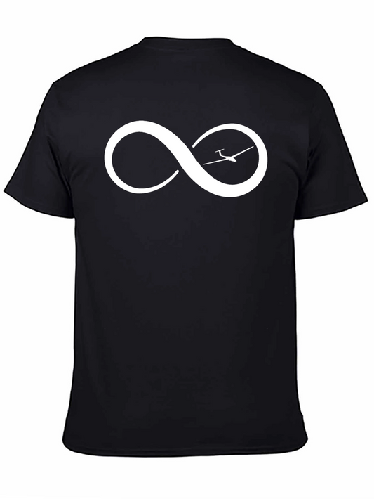 Infinity Soaring Glider T-Shirt - Black Cotton Tee