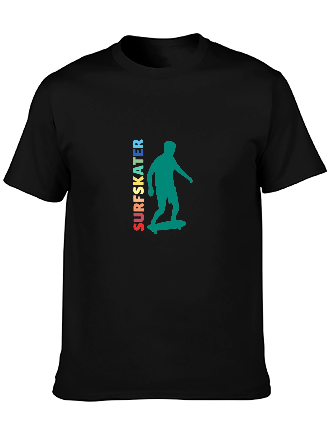 Surfskater Graphic Tee - Trendy Skateboarder Design