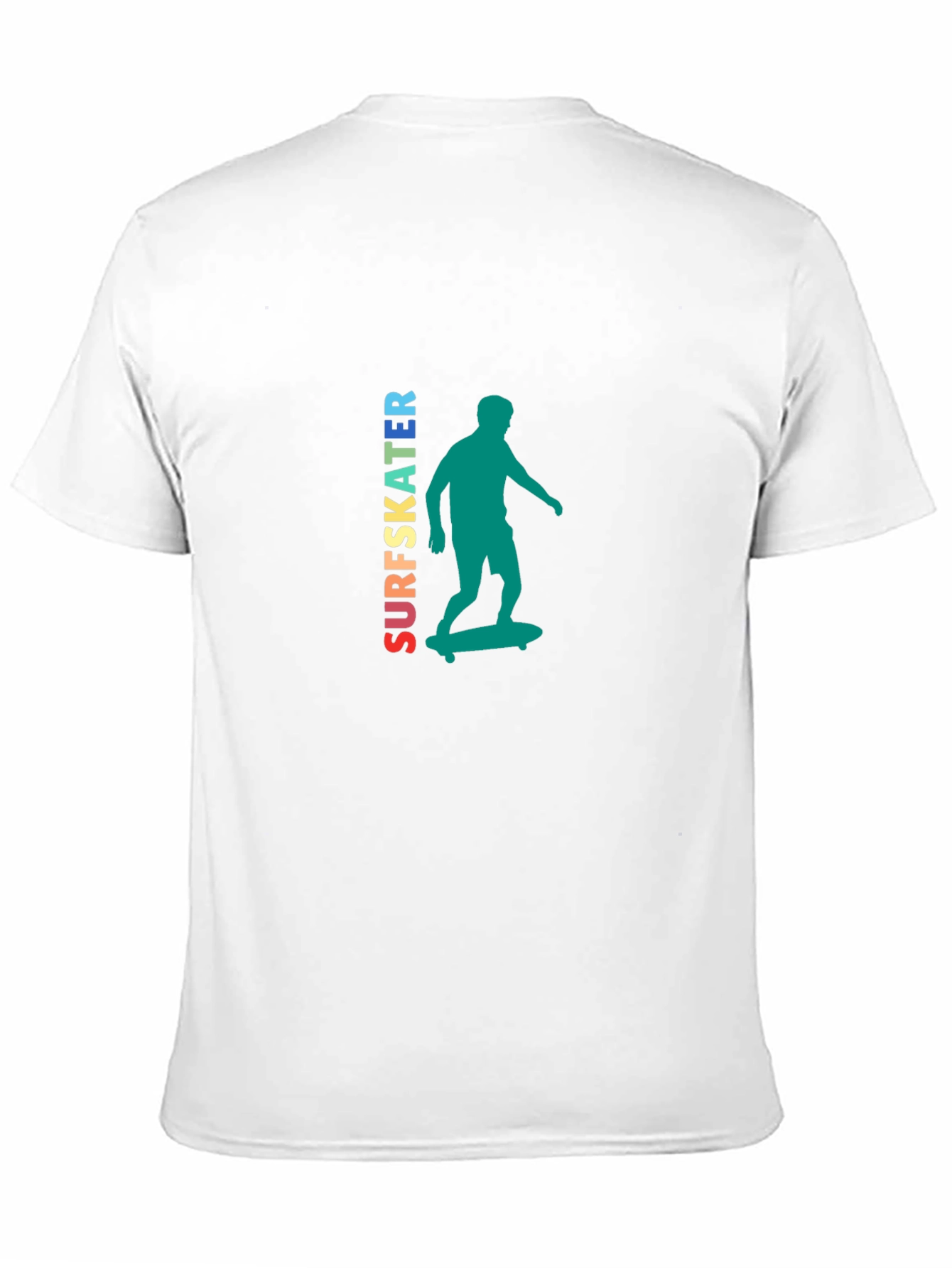 Surfskater Graphic Tee - Trendy Skateboarder Design