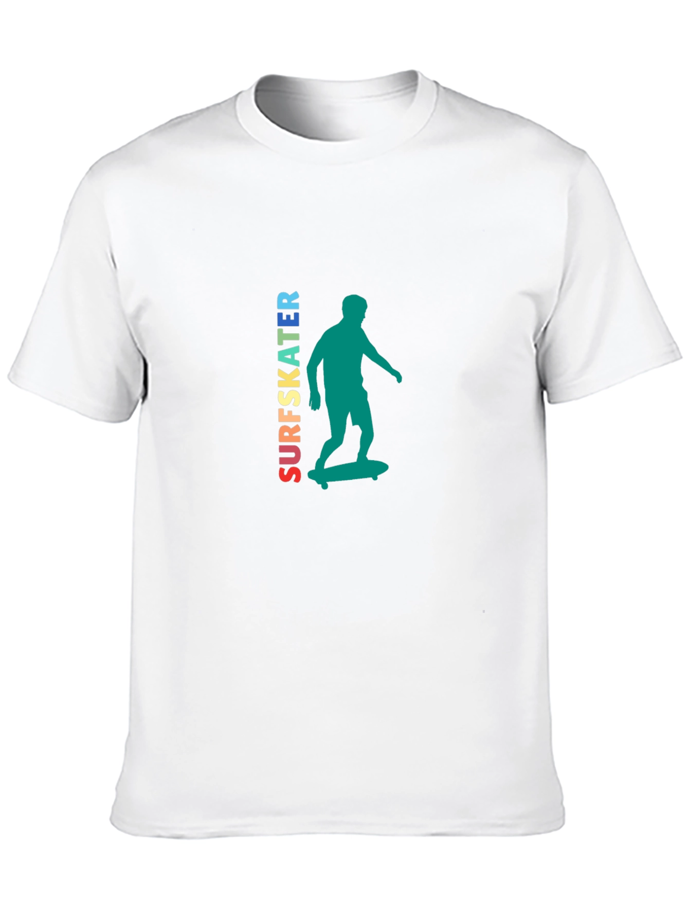 Surfskater Graphic Tee - Trendy Skateboarder Design