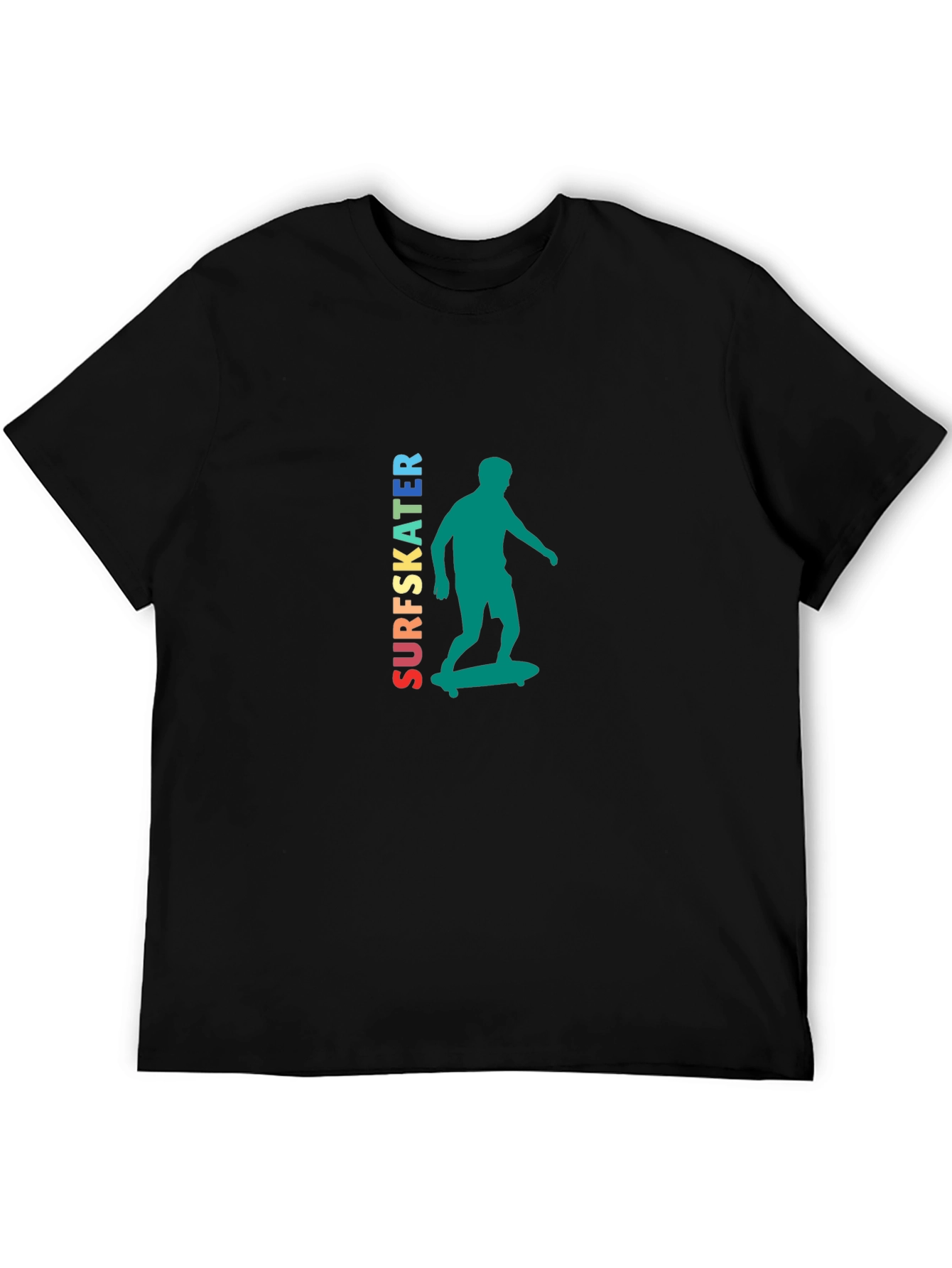 Surfskater Graphic Tee - Trendy Skateboarder Design