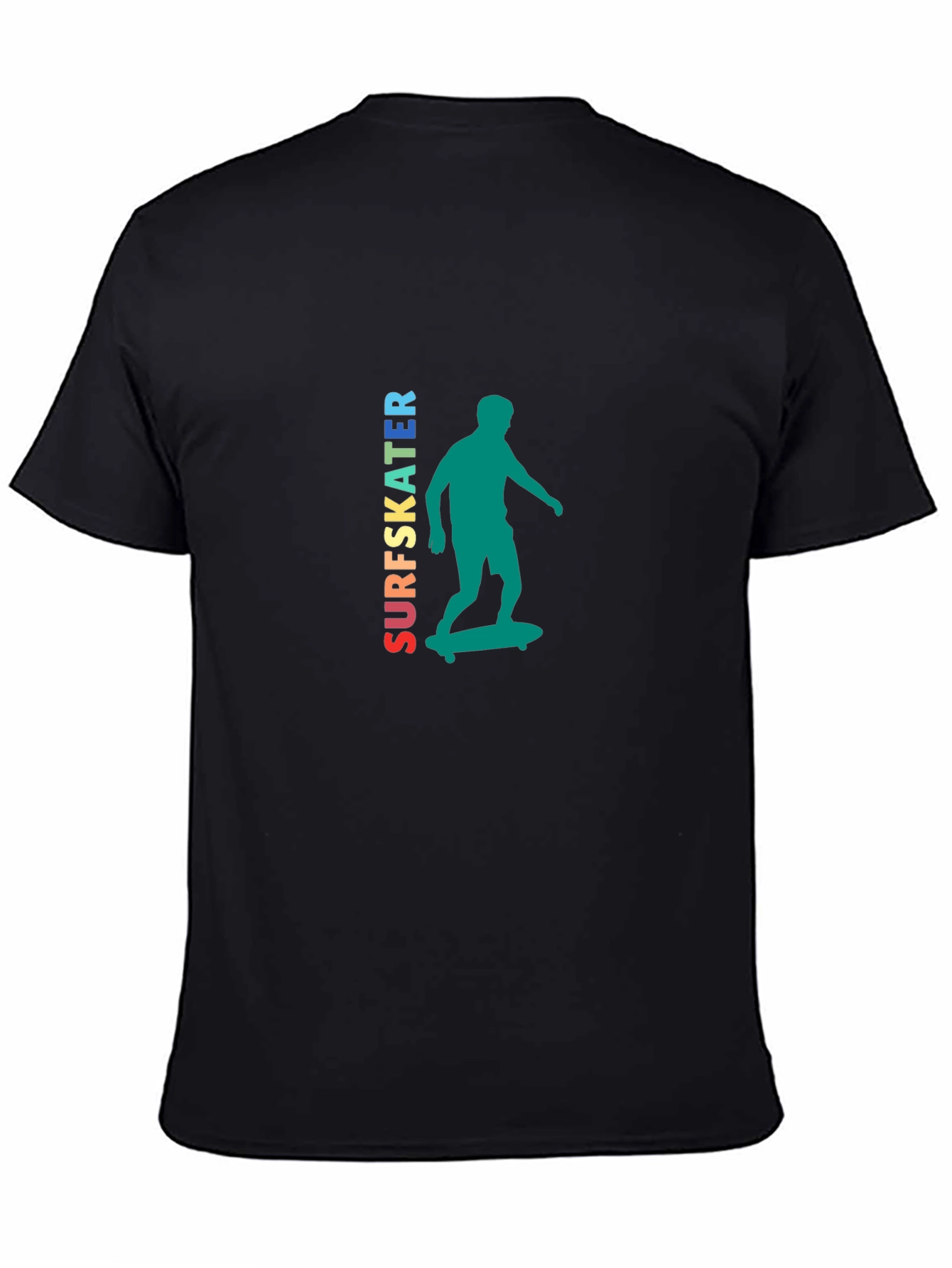 Surfskater Graphic Tee - Trendy Skateboarder Design