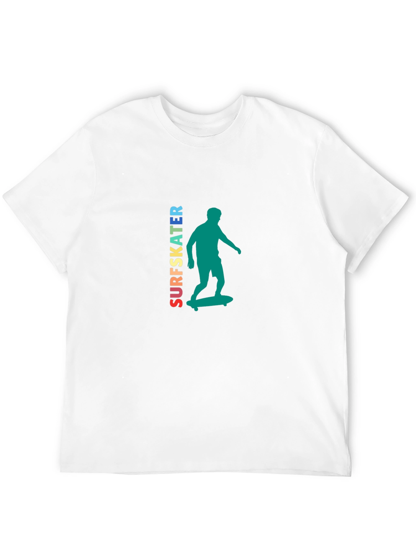 Surfskater Graphic Tee - Trendy Skateboarder Design