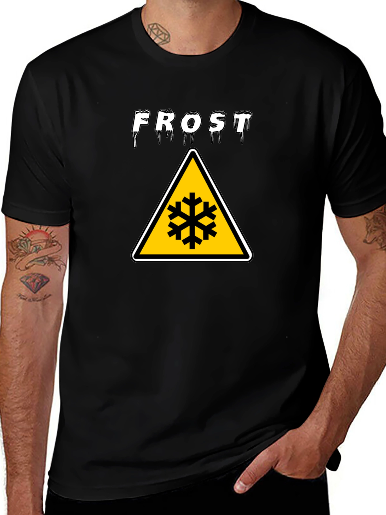 Frost Warning Black T-Shirt