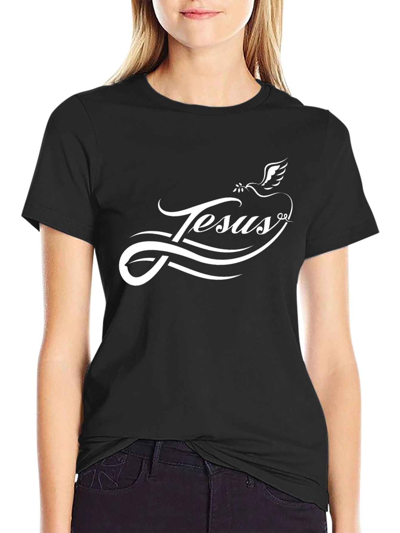 Jesus Dove Graphic T-Shirt - Religious Apparel