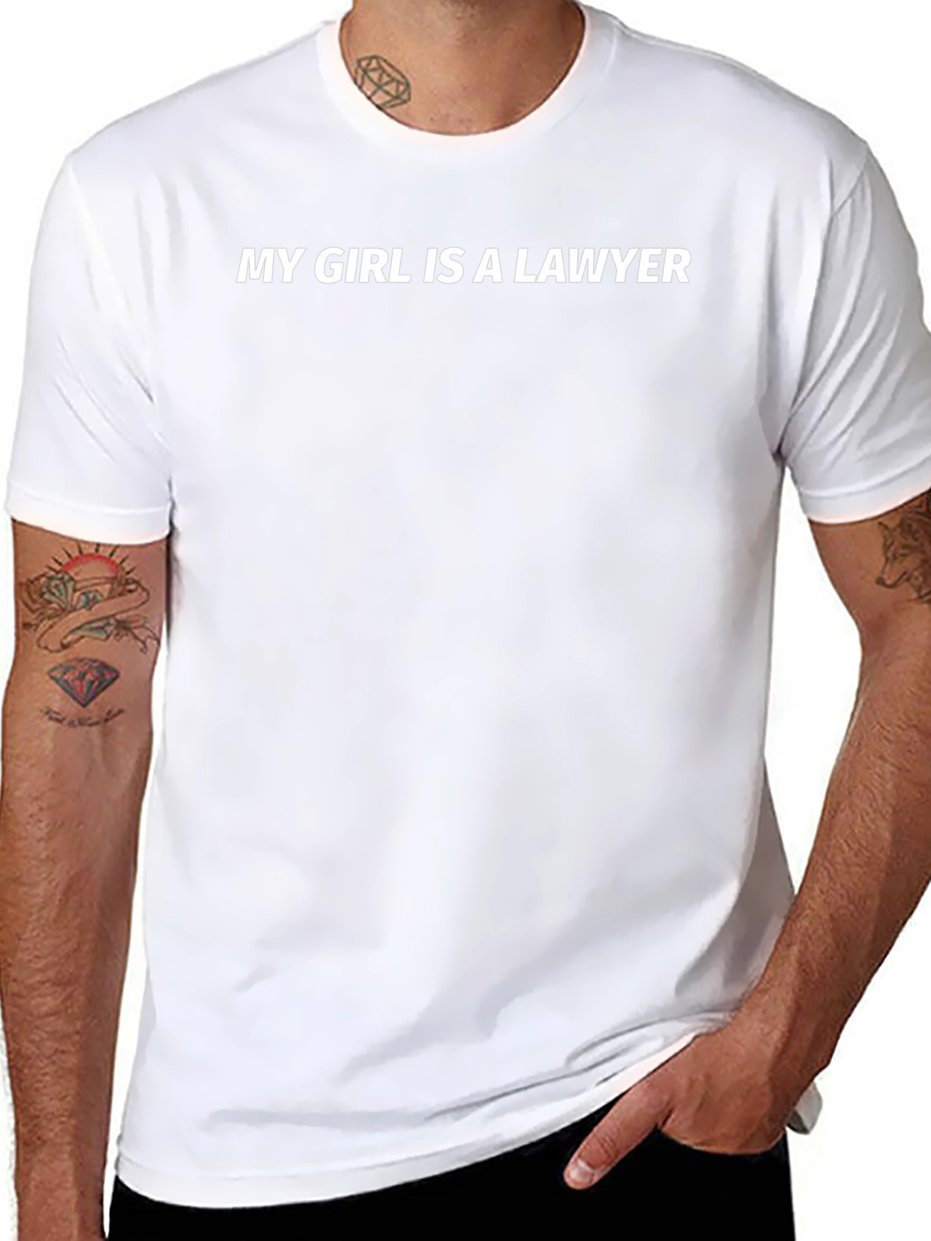 My Girl Is A Lawyer - Novelty Graphic T-Shirt