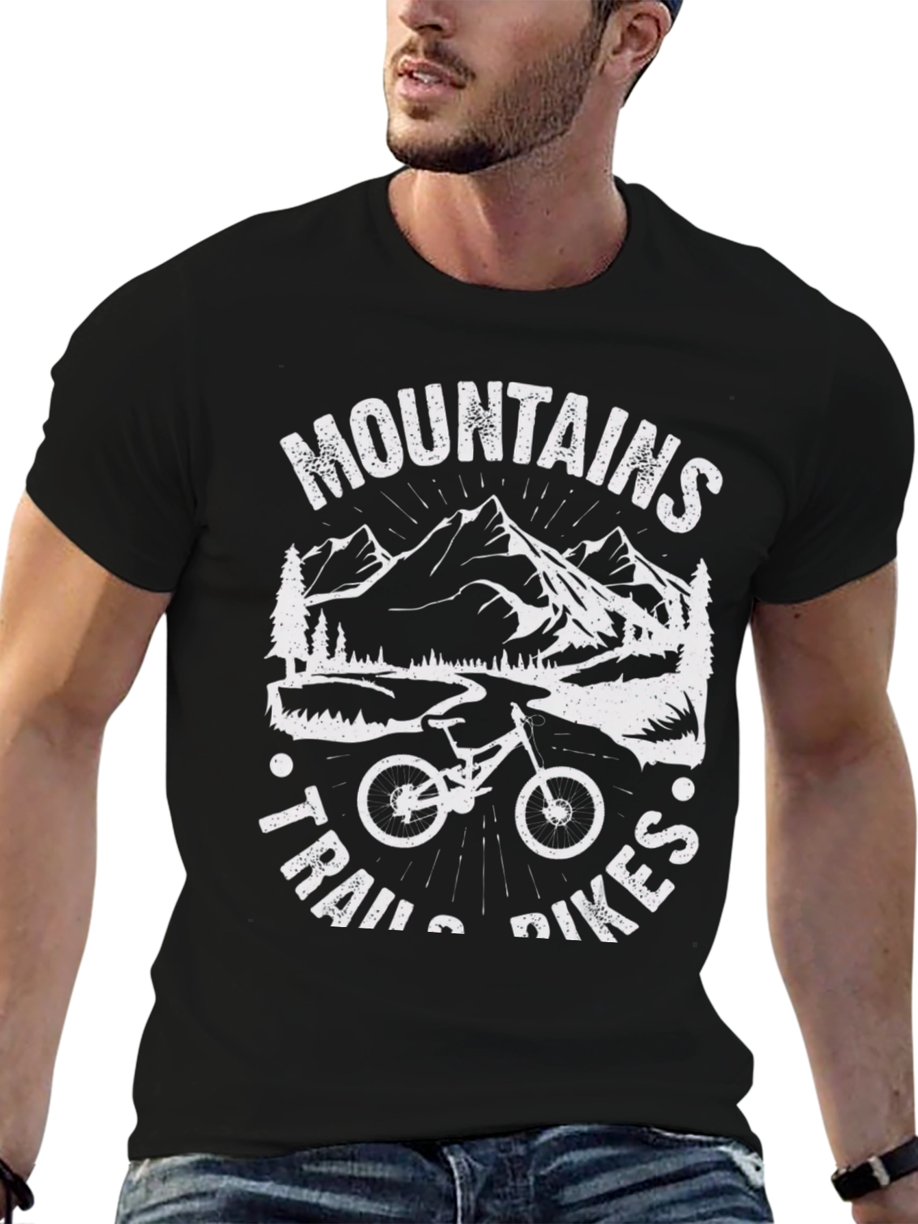 Mountains Trails Bikes T-Shirt