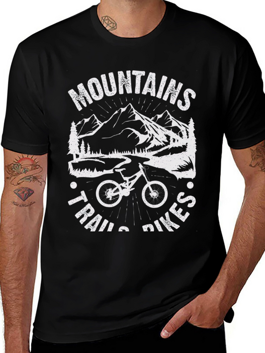 Mountains Trails Bikes T-Shirt