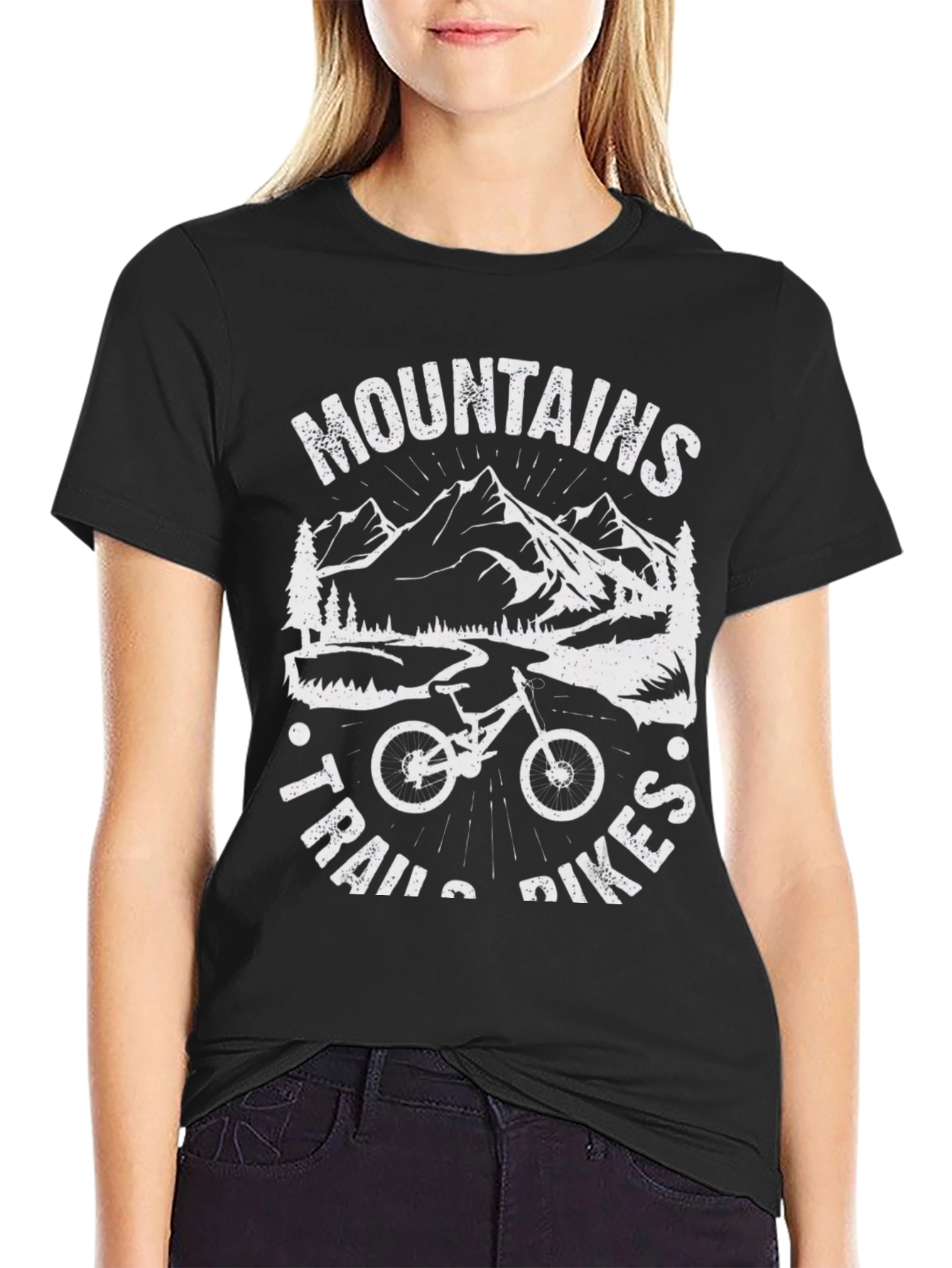 Mountains Trails Bikes T-Shirt