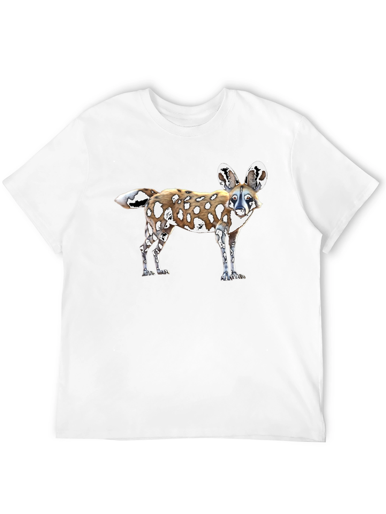 African Wild Dog Graphic Tee - Black