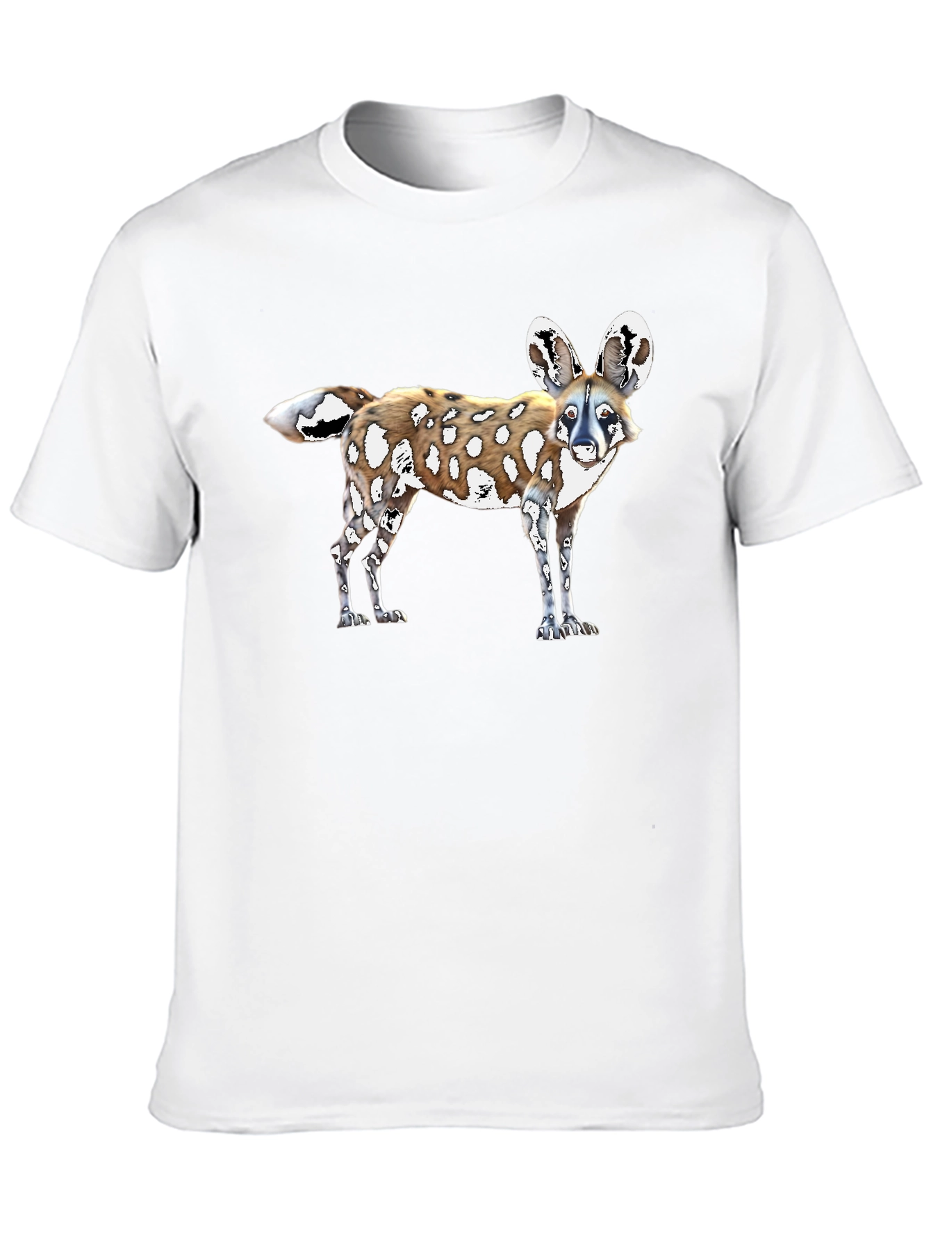 African Wild Dog Graphic Tee - Black