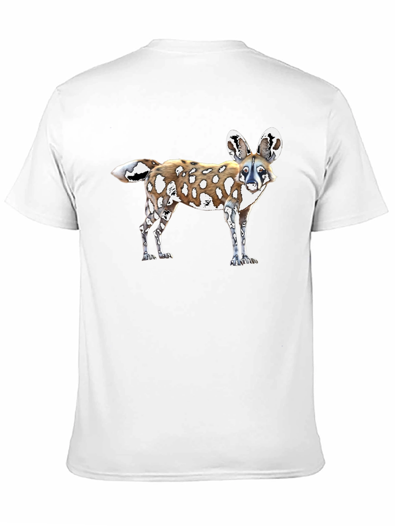 African Wild Dog Graphic Tee - Black