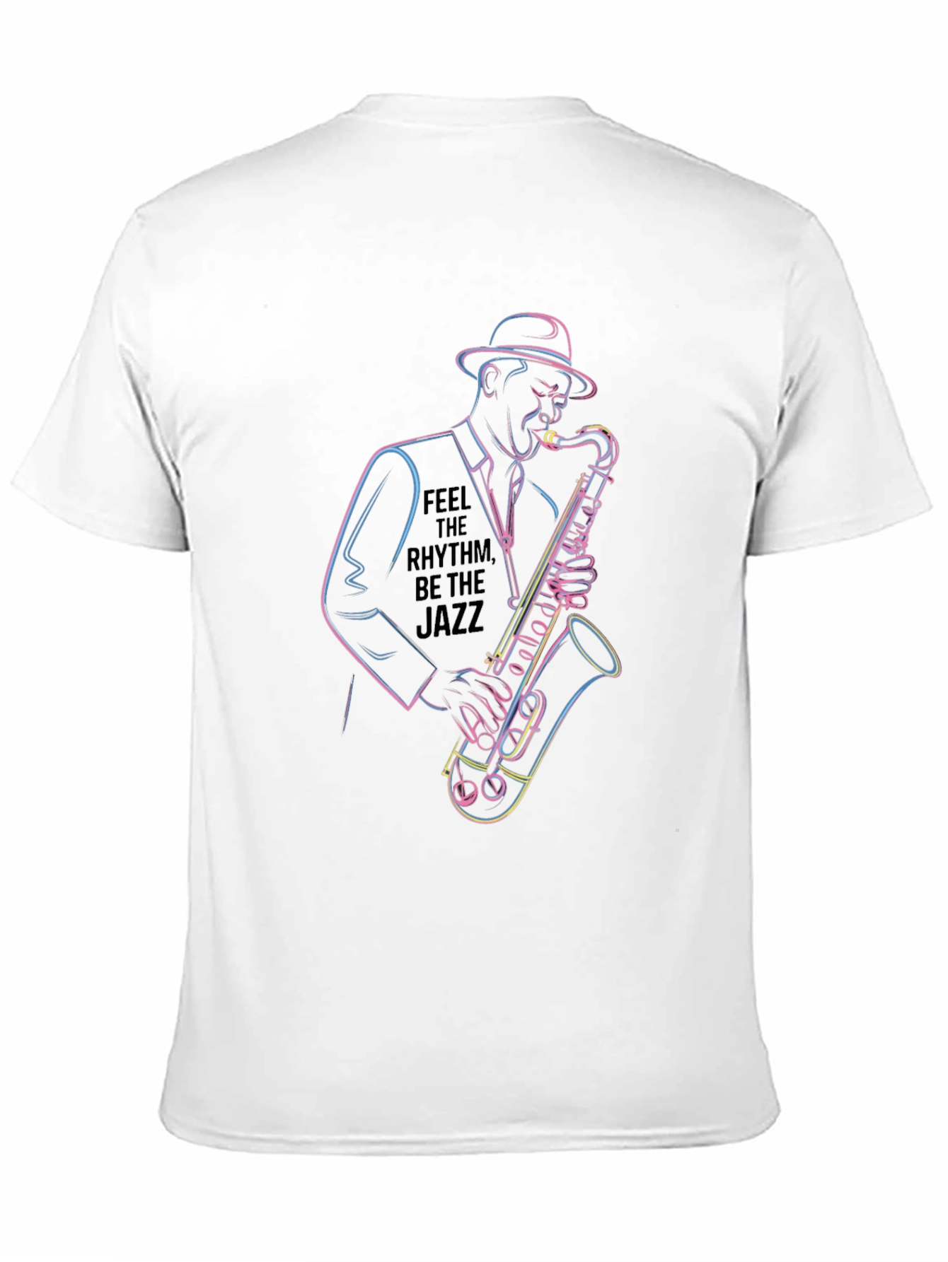 Jazz Musician Graphic Tee - Feel the Rhythm